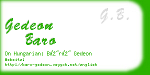 gedeon baro business card